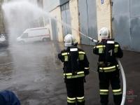 Совместные с МЧС учения по предотвращению пожара на одном из объектов компании